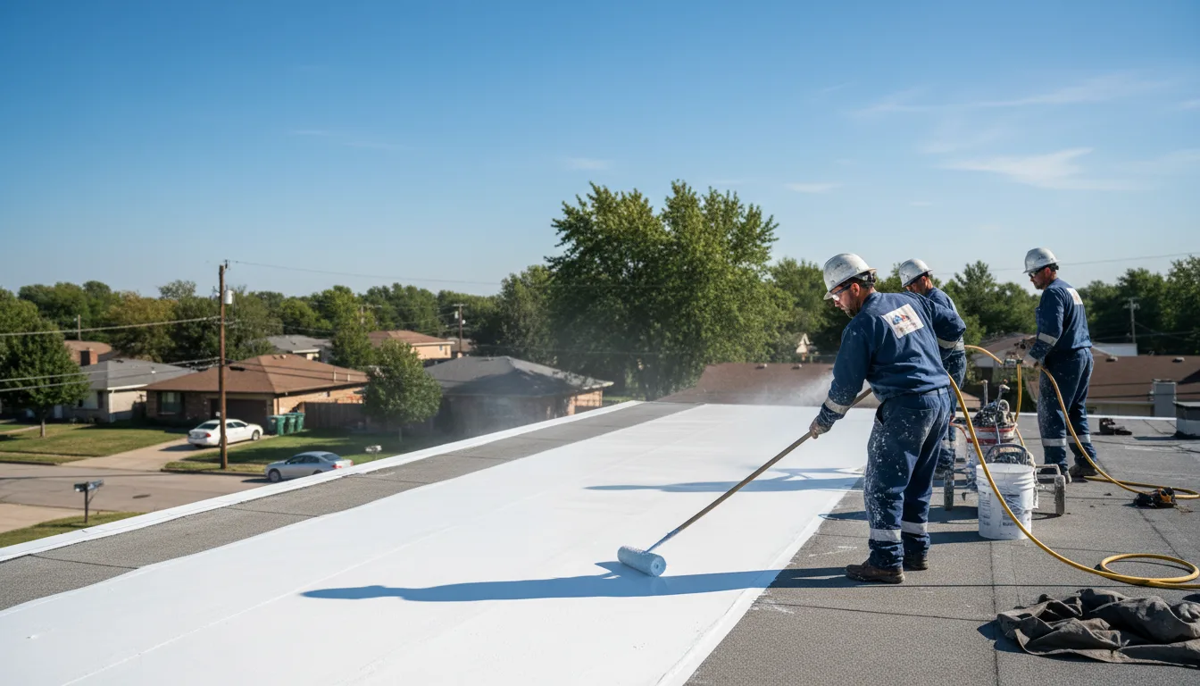 Commercial roof coating in Flatwoods, WV near me